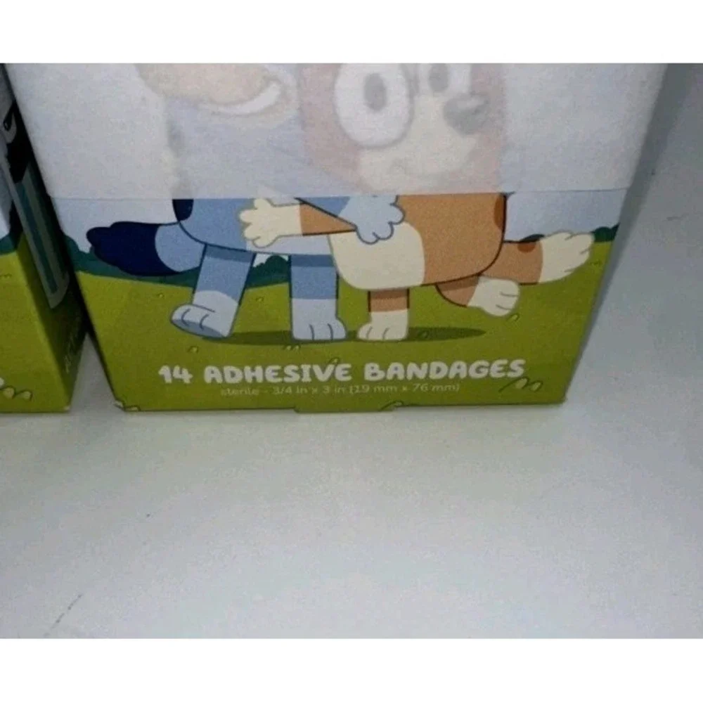 12 BOXES~Bluey - Adhesive Bandages 3/4in x 3in‎ 168 Kids Bandages-USA
